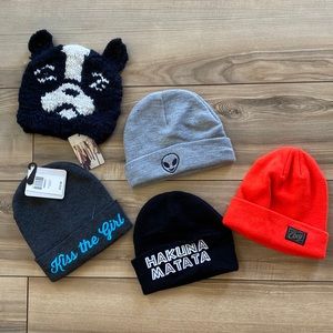 Beanies!!! Obey, Disney/Hot Topic & Urban Outfitters